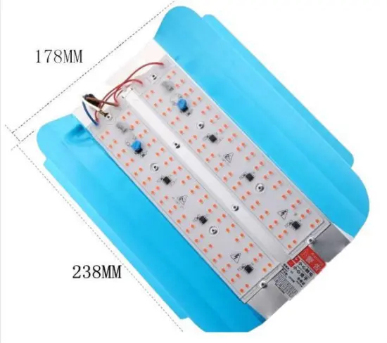 LED Greenhouse Lamp 100W Full Spectrum Indoor For Medicinal Plants Grow Light