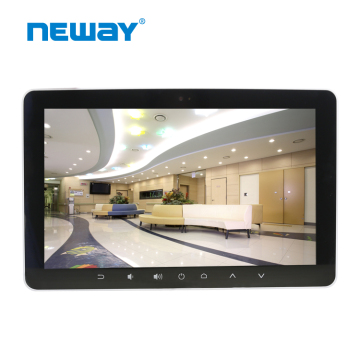 White 15.6 inch 1920x1080 Hospital Bedside Android Panel PC
