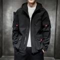 Men'S Black Autumn And Winter Coat Jacket