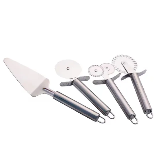 Kitchen Tools: Pizza Cutter, Knife, Shovel, Peel, and More