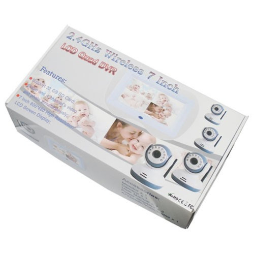 4 Channels Digital Wireless 7"Baby Monitor DVR
