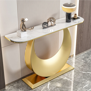 Modern Nordic Gold Corridor Console Table