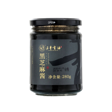 Pasta de sésamo negro con aceite de sésamo de Sanfeng