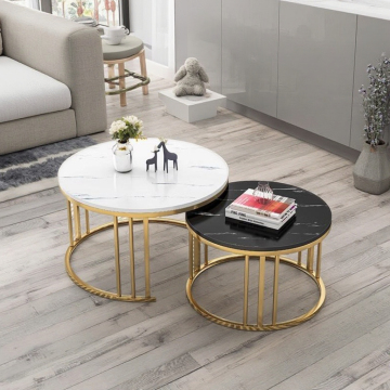 Fancy Luxury Solid Wood Coffee Table for Modern Home and Office