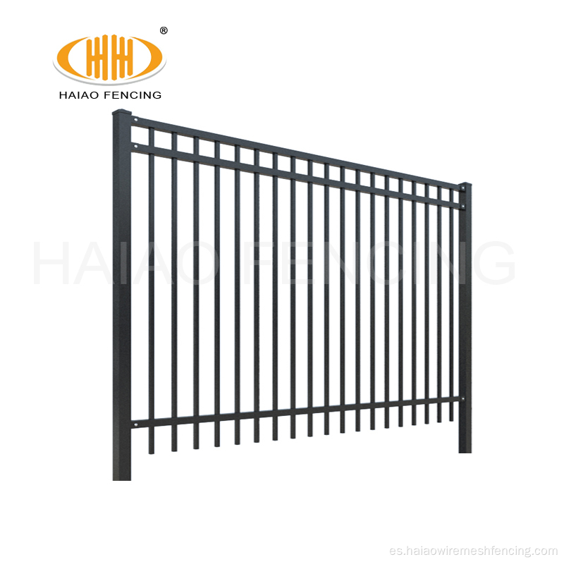 Paneles de cerca de hierro con recubrimiento de polvo plano de Haiao Fencing