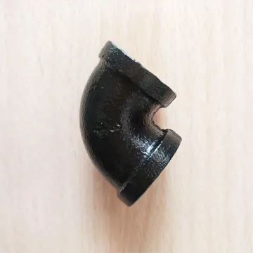 Black cast iron antique style elbow for bike holder