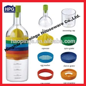 8 pcs plastic bottle multi-function kitchen tools set