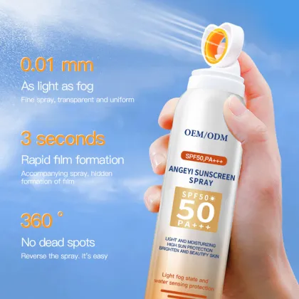 Private Label SPF 50 Face & Body Sunscreen Mist Spray
