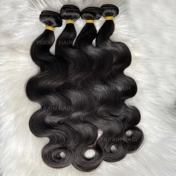Wholesale Burmese Human Hair Body Wave Bundles - 100% Raw Human Hair