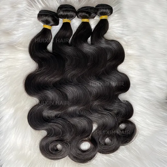 Wholesale Burmese Human Hair Body Wave Bundles - 100% Raw Human Hair