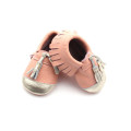 Tassel Unisex Genuine Leather Baby Moccasins