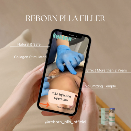 PLLA Collagen Dermal Filler 500mg para aumento de nádegas