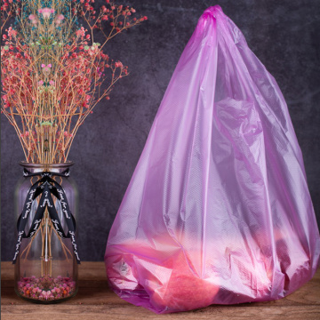 Variety color small size HDPE/LDPE labeled hot pink plastic bag