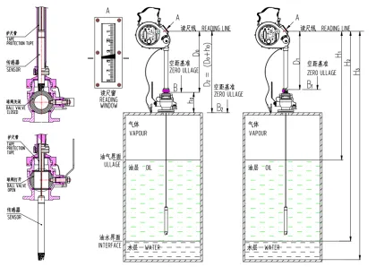 Marine Portable Ullage Oil Water Interface Detector