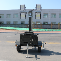 led trailer mobile AC mast solar light tower