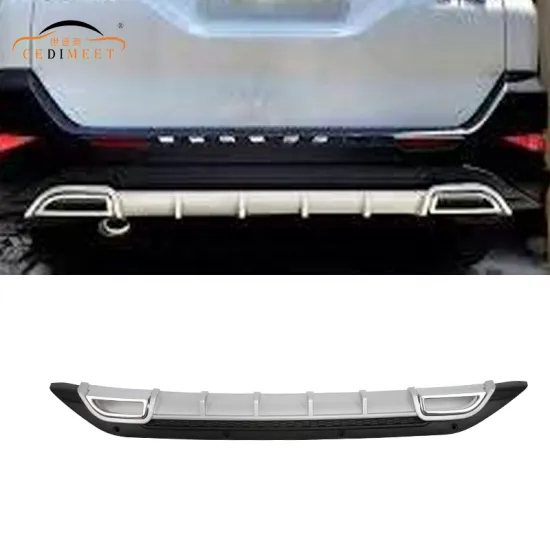 Black Silver Body Kit Protector Guard PP Material Rear Diffuser Lip Bumper for Rush