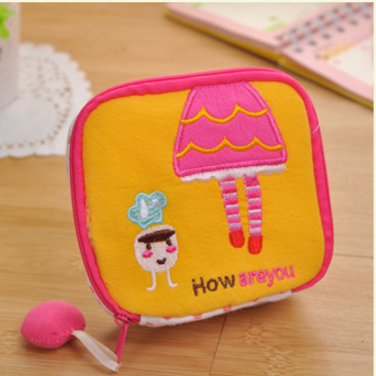 Professional factory custom cotton lady cosmetic bag