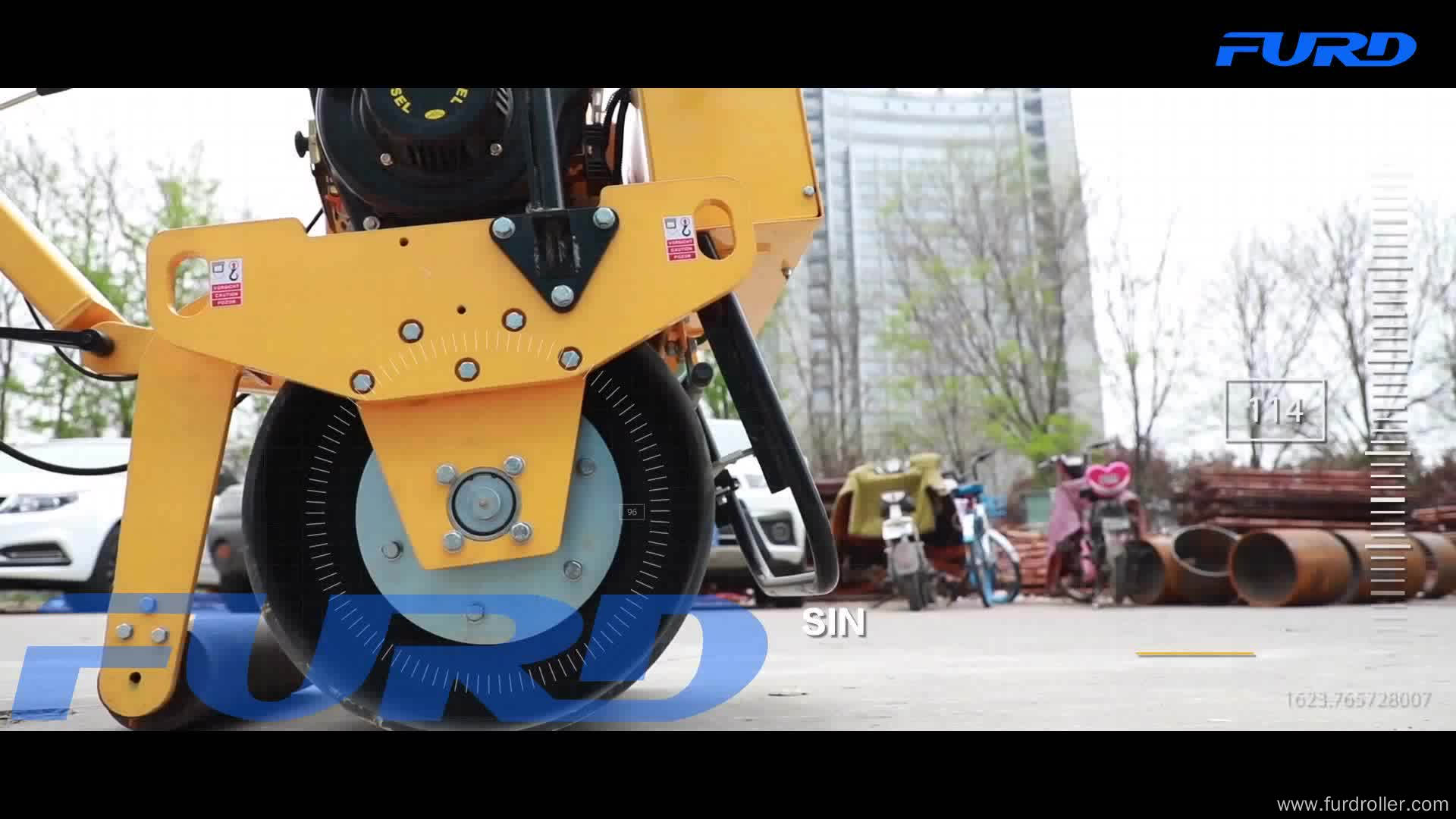 285KG Hydrostatic Walk behind Road Roller (FYL-D600)