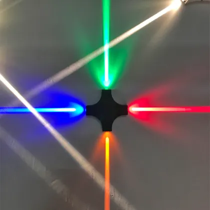 Modern Outdoor Wall Light - Cross Stars IP65 Waterproof LED Garden Lamp