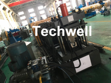 1.5-3.0mm Material Thickness Top Purlin Forming Machine For Making Top Hat Channel, Furring Channel