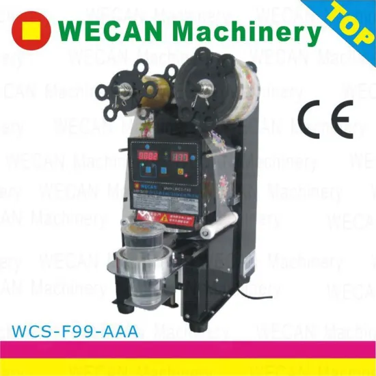 Automatic cup sealing machine for bubble tea for sale WCS-F99-AAA