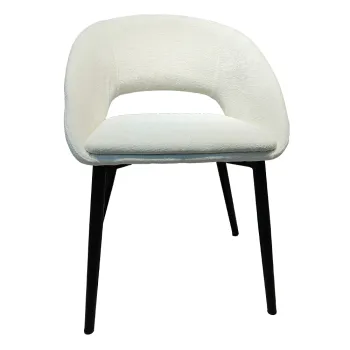 Customized White Velvet Dining Room Chairs