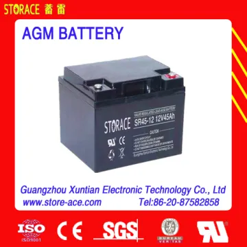 AGM lead acid battery 12v 45ah (SR45-12)