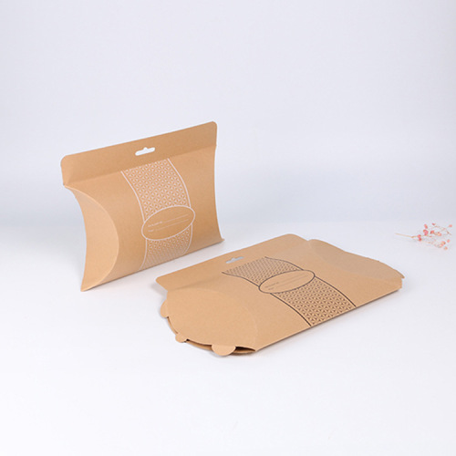 Embalaje de caja de almohada de papel kraft de buen precio