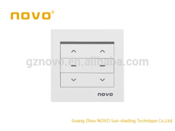 NOVO A4 touch screen free stick on 868MHz window radio transmitter for motorized curtain /roller blinds and venetain blind