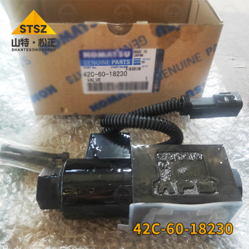 Imported mining dump truck HD605 parts 42C-60-18230 valve solenoid valve