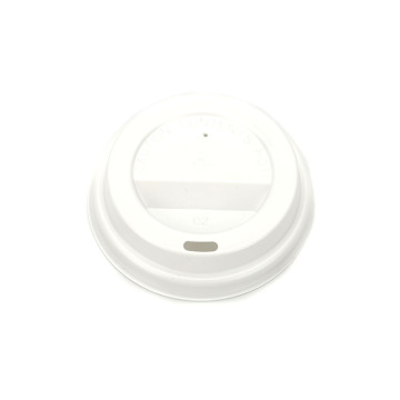 Black Coffee Cup Lid with Spout - Plastic Cup Cap