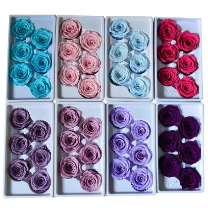 2022 New Product Ideas: Preserved Eternal Flower Rose Heads for Girlfriend