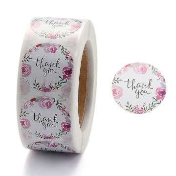 Pandahall 1 Inch Thank You Stickers: Adhesive Roll Sticker Labels