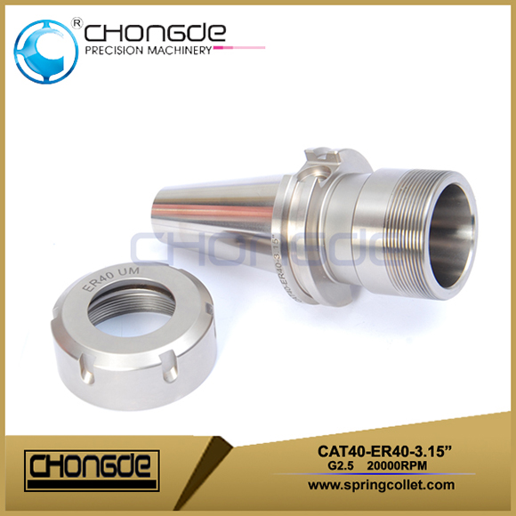 CAT40-ER40-3.15 &quot;حامل أداة آلة Collet Chuck CNC