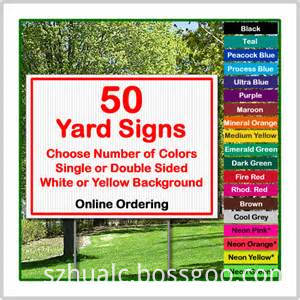 Corrugated Plastic Yard Signs Corrugated Plastic Yard Signs