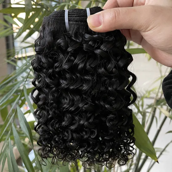 Short 10'' Jerry Curl Unprocessed Human Hair Bundles,100% Virgin Human Hair Vendors Xuchang