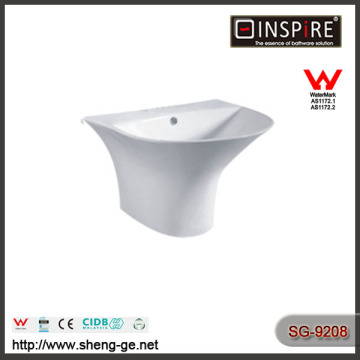 SG 9208 china suppliers bathroom ceramic wall hung basin with high quality