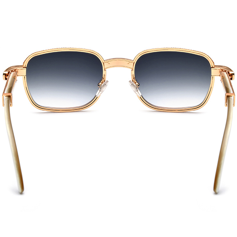 White Diamond Buffalo Horn Sunglasses