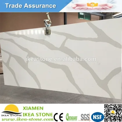 Calacatta White Engineered Silestone Caesar Artificial Quartz Stone Slab