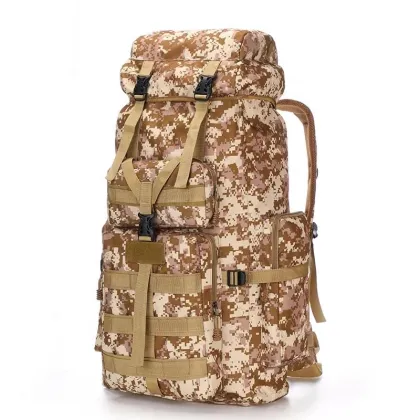 75L Camouflage Hiking Tactical Camping Backpack