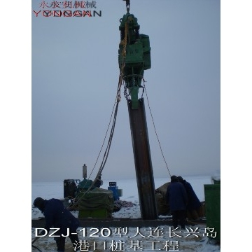 vibratory pile hammer DZJ-120,used vibro hammer,electric vibro hammer