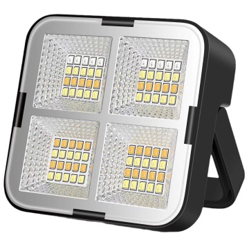 Solar-Powered LED Emergency Work Light - 4 Modes, USB Charging, for Camping, Fishing, and Emergencies