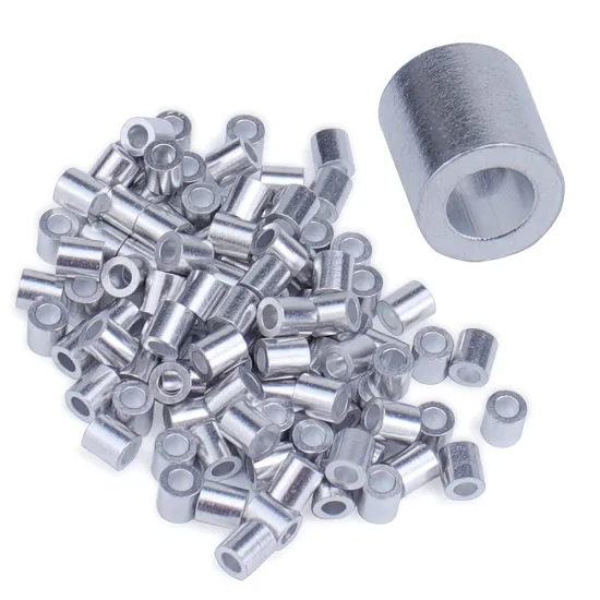 Aluminum Crimping Loop Sleeve: Ideal Tool for Hanging and Securing Various Sizes of Wire Rope