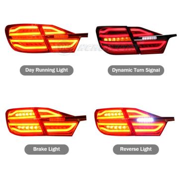 Lanternas traseiras de Hcmotionz para Toyota Camry 2015-2017 fumaça