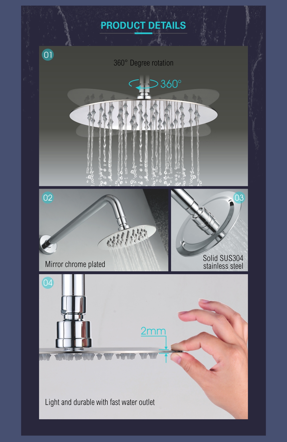 2mm thickness showerhead-3