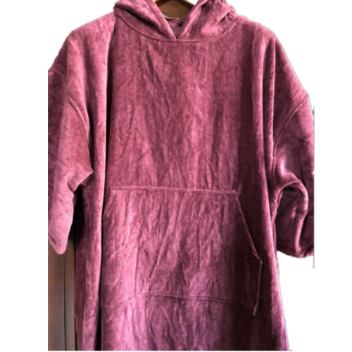 Women change dry robe beach cotton poncho