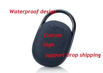 Waterproof Wireless Bass Subwoofer Fabric Speaker with Hook for JBL clip4 BT 5.0