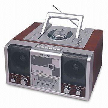Wooden Portable DVD Player with LCD Display and Remote Control System