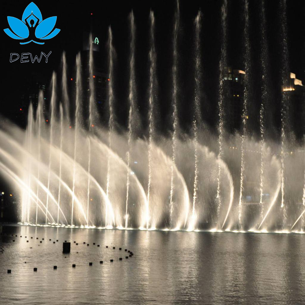 مفت ڈیزائن آؤٹ ڈور بڑے اعلی آرائشی میوزیکل ڈانسنگ واٹر فاؤنٹین شو لائٹس DW-88 کے ساتھ