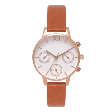 Leather Watch Band Lady Designer Brand Watch